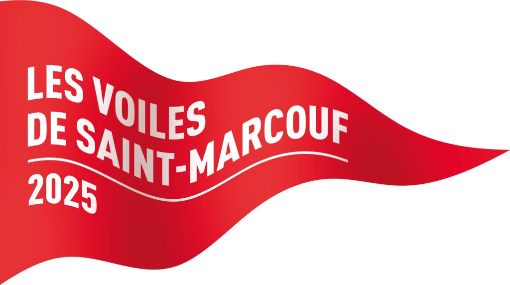 fanion des voiles saint Marcouf 2025 en mouvement